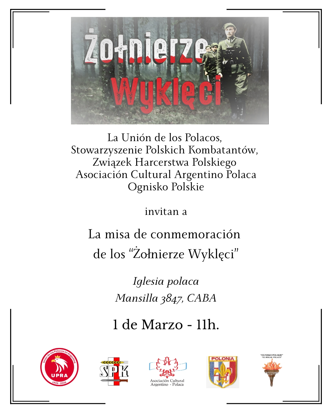 Misa en conmemoración de los Soldados Malditos